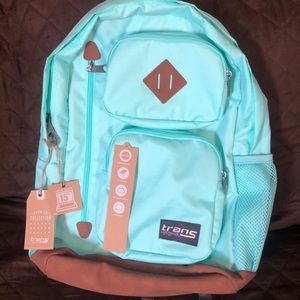Trans by jansport transfer aqua dash back pack